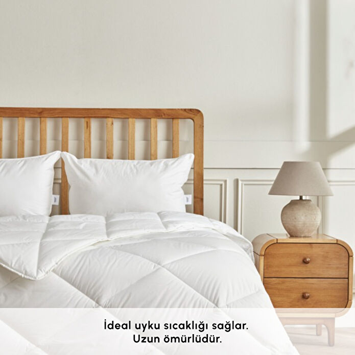 ELITE COTTON YORGAN 195X215 (2 YA, BEYAZ