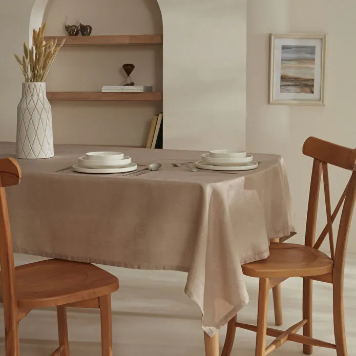 ELIZABETH MASA ÖRTÜSÜ 140X200CM, BEJ