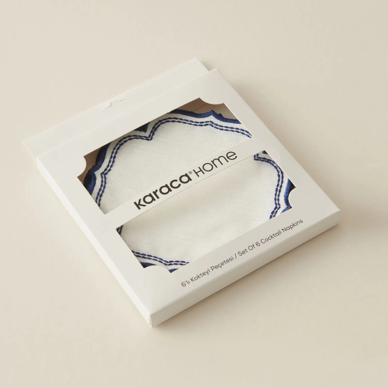 FLAM KOKTEYL PEÇETESİ 6'LI, LACİVERT