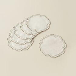 FLAM KOKTEYL PEÇETESİ 6'LI, SILVER