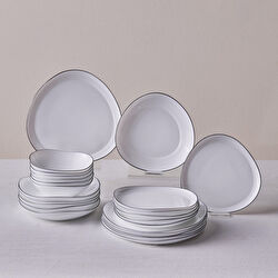 KARACA AGATA 24 PARÇA 6 KİŞİLİK Y, SİYAH