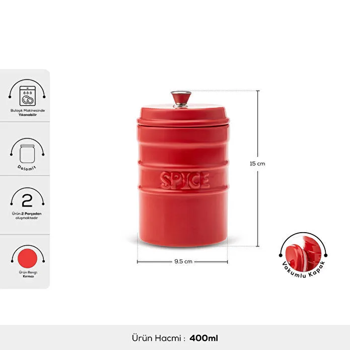 KARACA ANDY 400 ML RED SPICE BAKER
