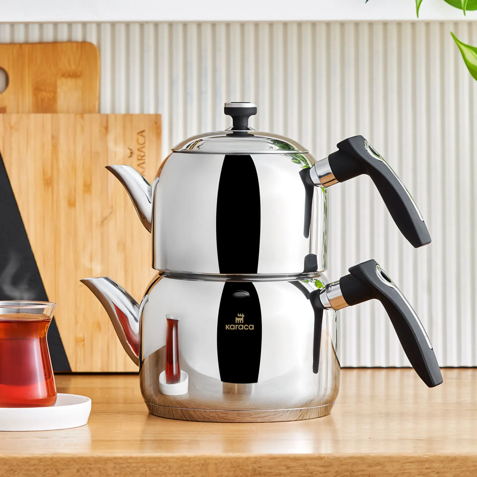 KARACA ASİYE ÇAYDANLIK TK, MİNİ, SİYAH