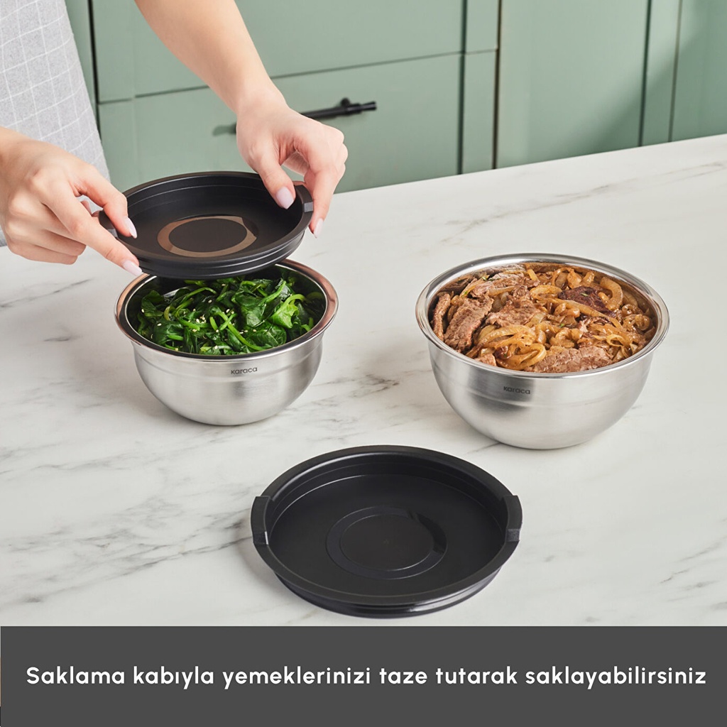 KARACA AŞİYAN 10 PARÇA ÇELİK TE, RENKSİZ