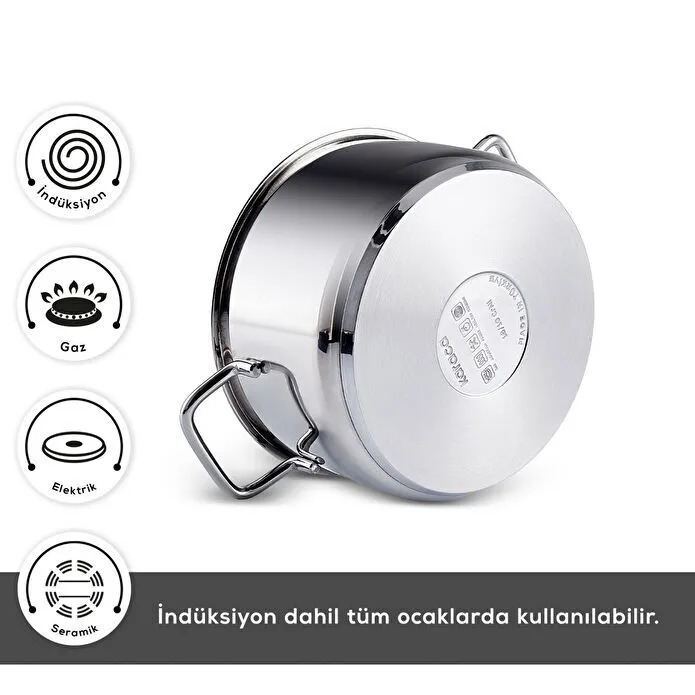 KARACA BELGRAD 15 PARÇA ÇELİK Ç, RENKSİZ