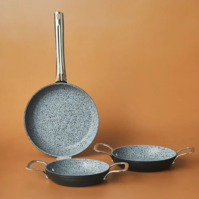 KARACA BİOGRANİT MONET 3 PARÇA TA, SİYAH