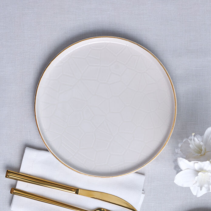 KARACA CALVIN ORDÖVR TABAĞI, 23 CM, EKRU