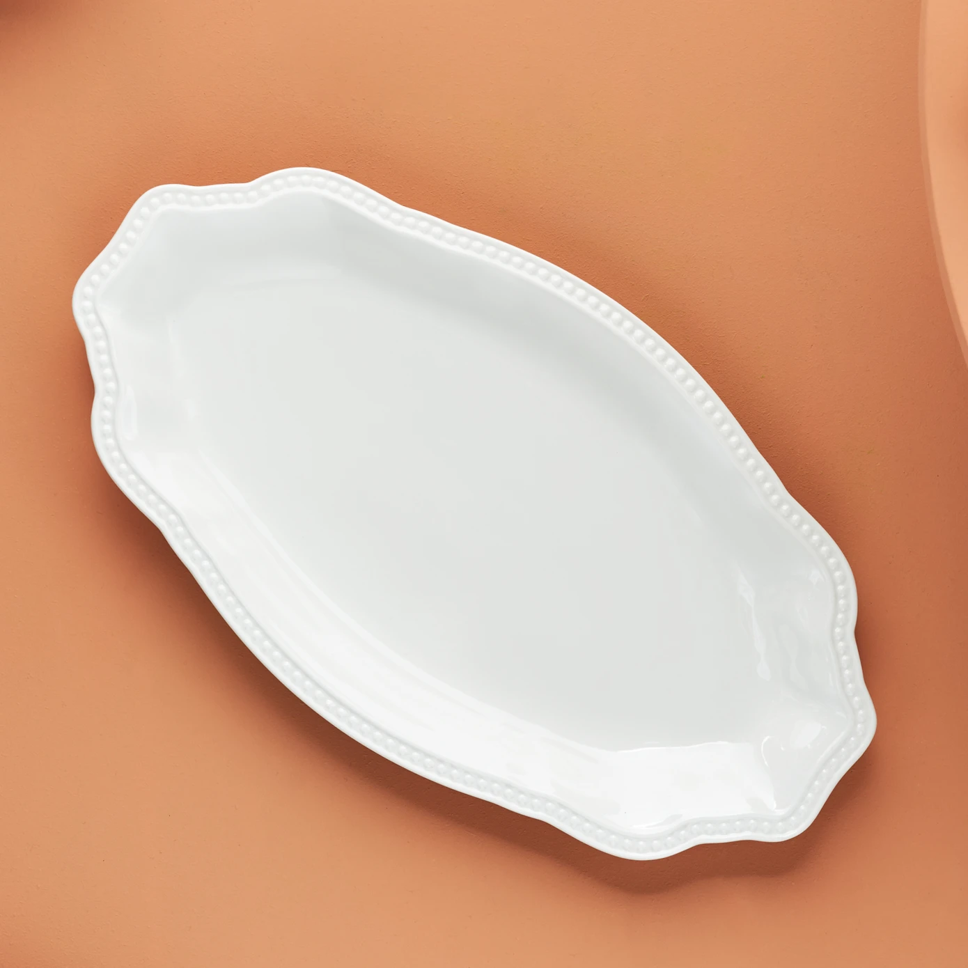 KARACA CARMEN LACE BOAT PLATE 36 CM