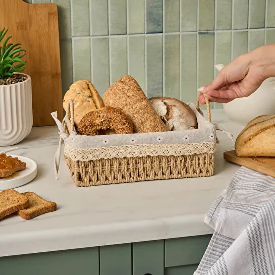 KARACA DAİSY EKMEK SEPETİ, VİZON BEJ