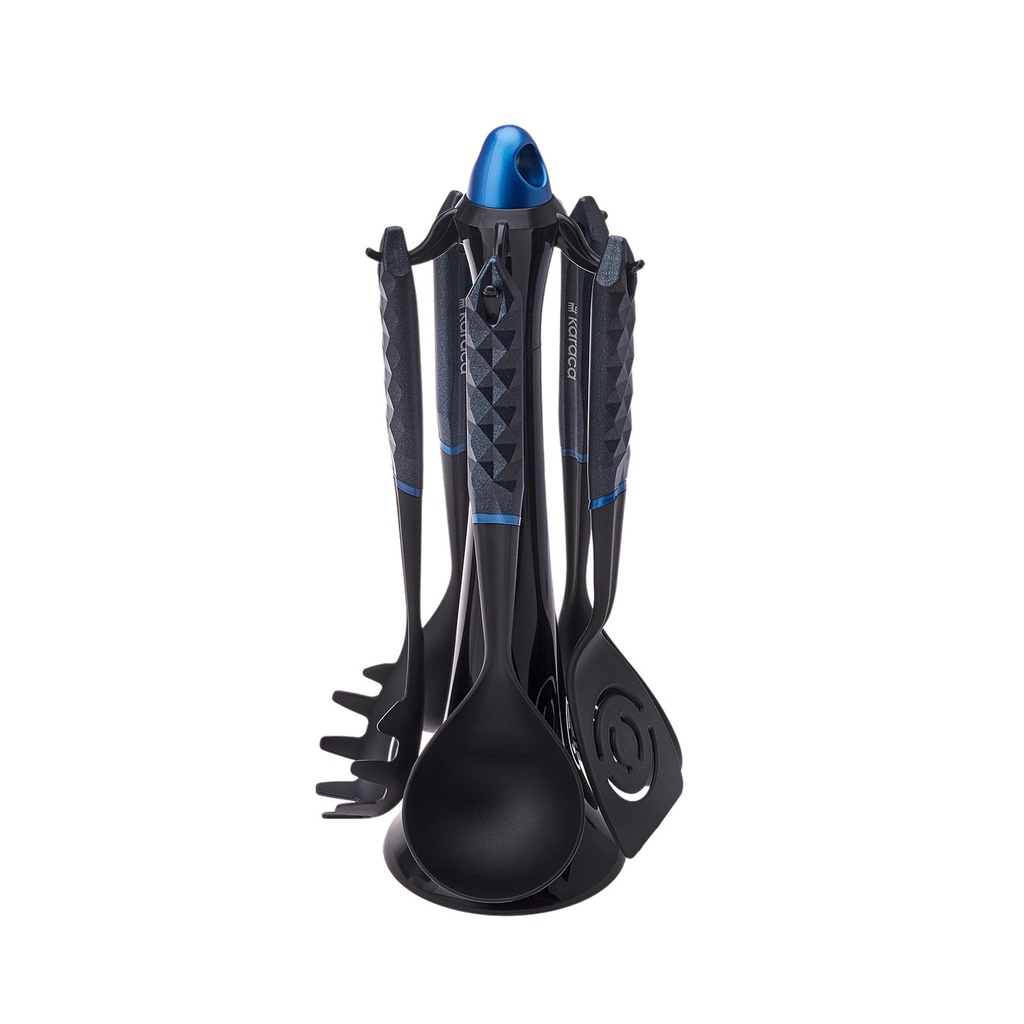 KARACA DIAMOND BLUE 6 PIECE STAND SERVICE SET