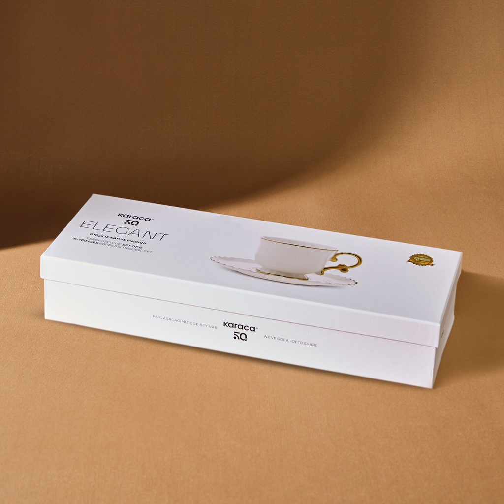 KARACA ELEGANT 80 ML 6 KİŞİLİK KA, BEYAZ