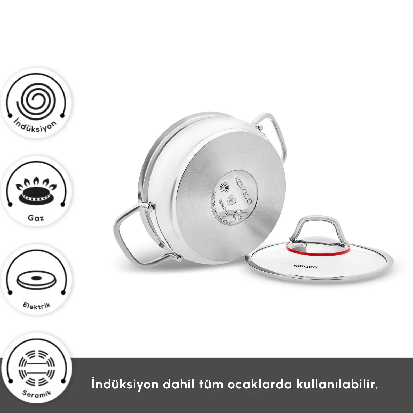 KARACA EMİRGAN ÇELİK SAHAN SET, RENKSİZ