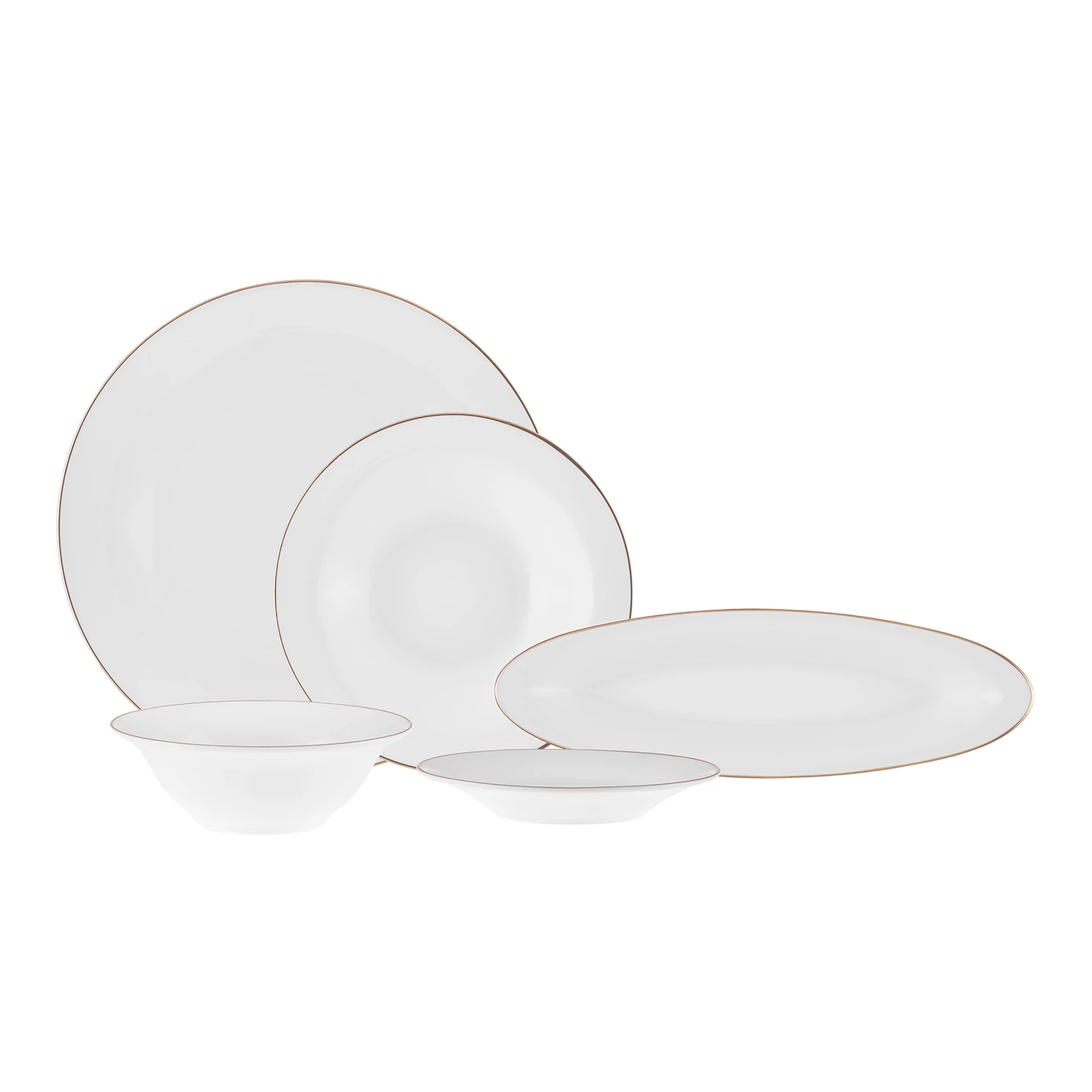 KARACA FINE PEARL NEW FAME GOLD 26 PIECES BREAKFAST SET RND