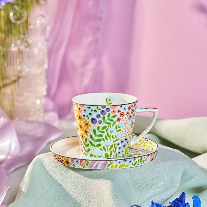 KARACA FIORE ÇAY FİNCANI VE, MULTICOLOR