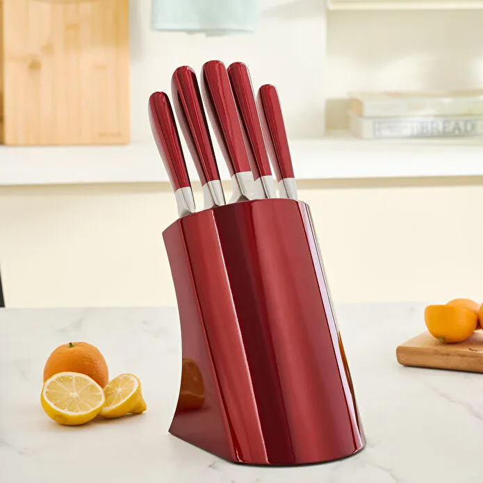 KARACA FLASH 6 PARÇA BIÇAK SETİ, RED