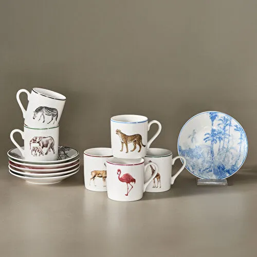 KARACA FLOWER D HARFLI MUG, MULTICOLOR