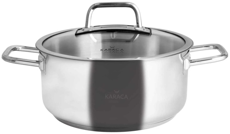 KARACA GALAXY STEEL POT 34 CM 15,7 LT