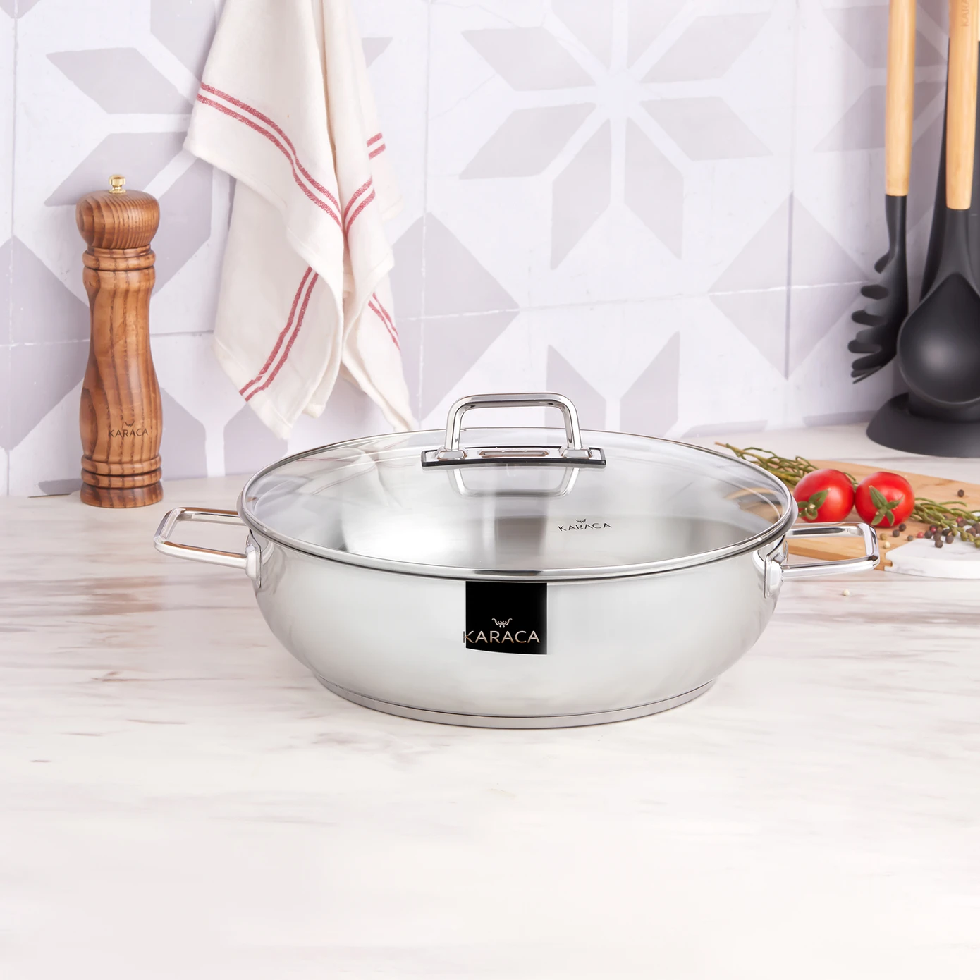 KARACA GALAXY STEEL SPLIT POT 30 CM 6,0 LT