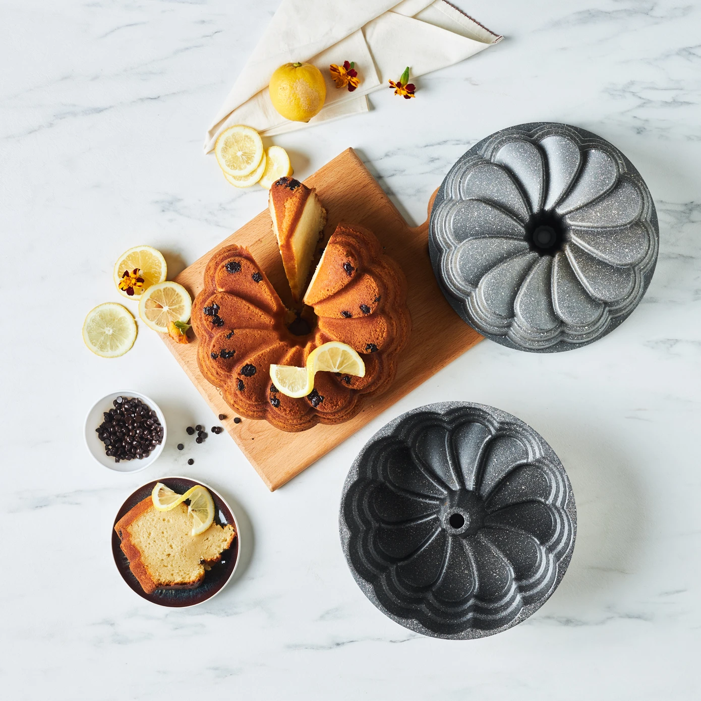 KARACA GARCIA ANTHRACITE CAST CAKE MOLD 25,5 CM