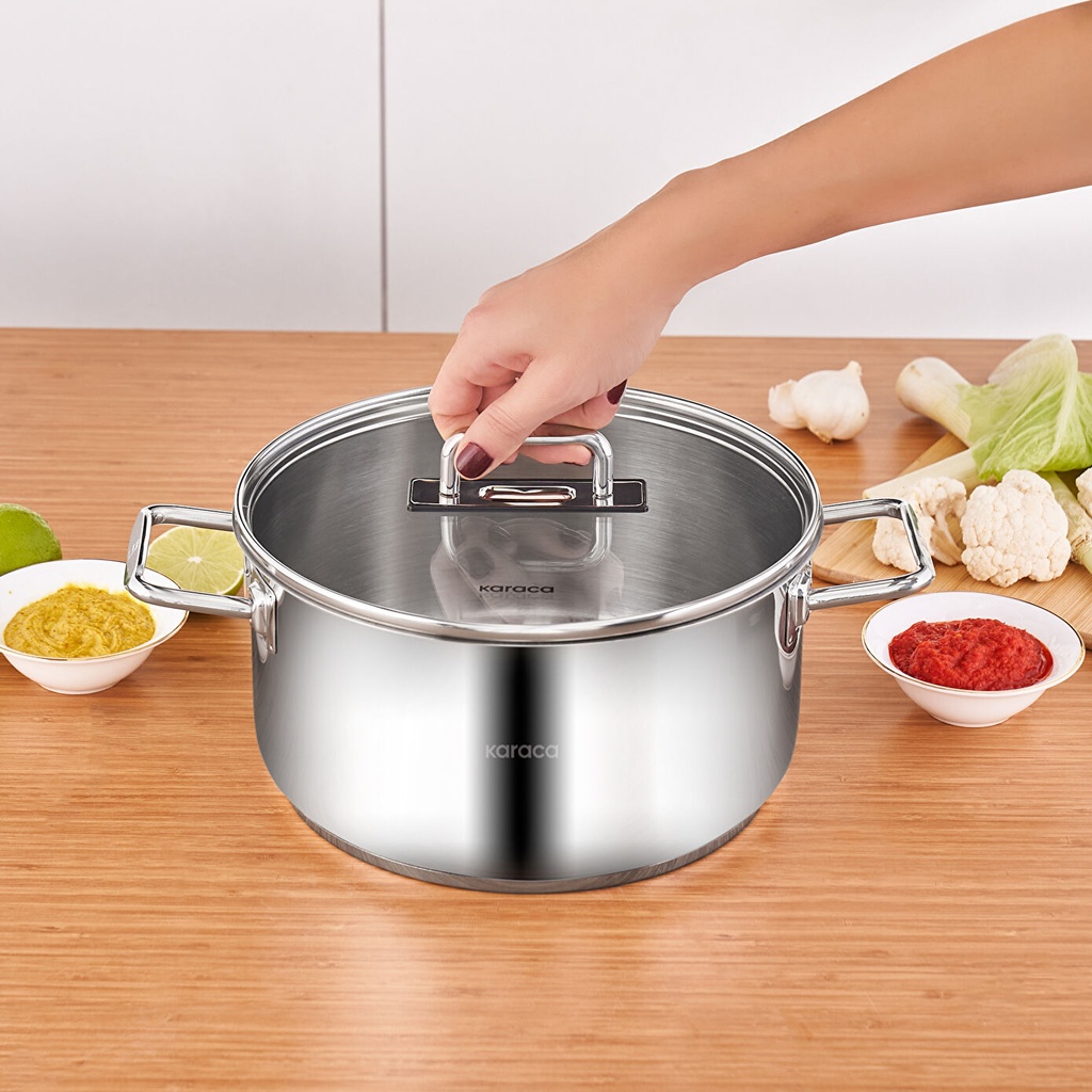 KARACA GRACE ÇELİK TENCE, 24 CM, RENKSİZ