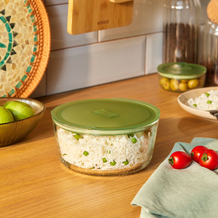 KARACA GREEN YUVARLAK 1650 ML SAK, YEŞİL