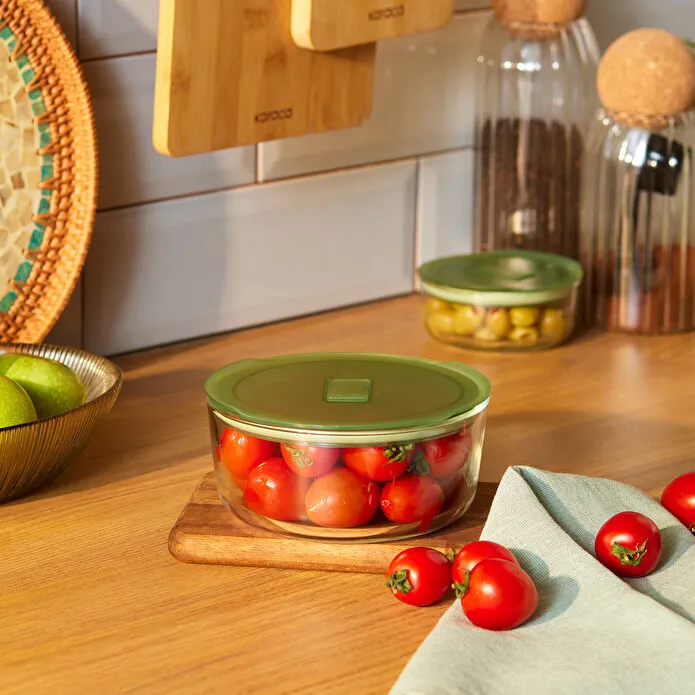 KARACA GREEN YUVARLAK 850 ML SAKL, YEŞİL