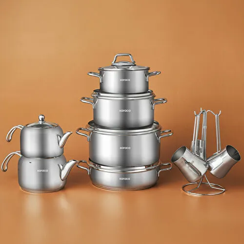 KARACA GUSTO 12 PARÇA BIÇAK SERVİS, KREM