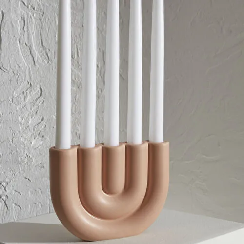 KARACA HOME BURGULU 2Lİ ŞAMDAN, TURUNCU