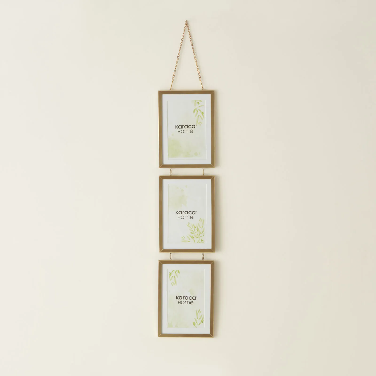 KARACA HOME MAGIC 3'LÜ DİKEY FOTOĞ, GOLD