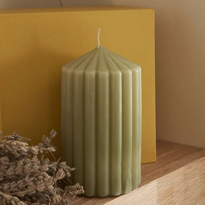 KARACA HOME STRIPPED SÜTUN MUM, YEŞİL