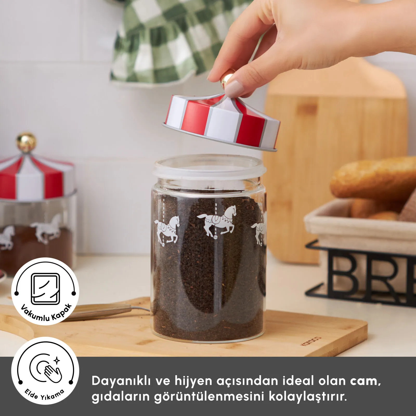 KARACA KARNAVAL SAKLAMA, 980 ML, KIRMIZI