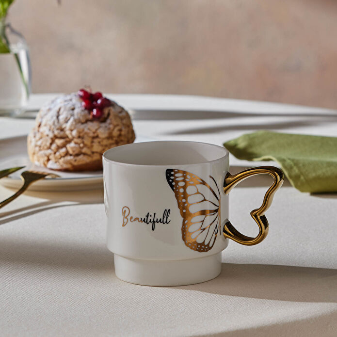 KARACA KELEBEK BEAUTY MUG, MULTICOLOR