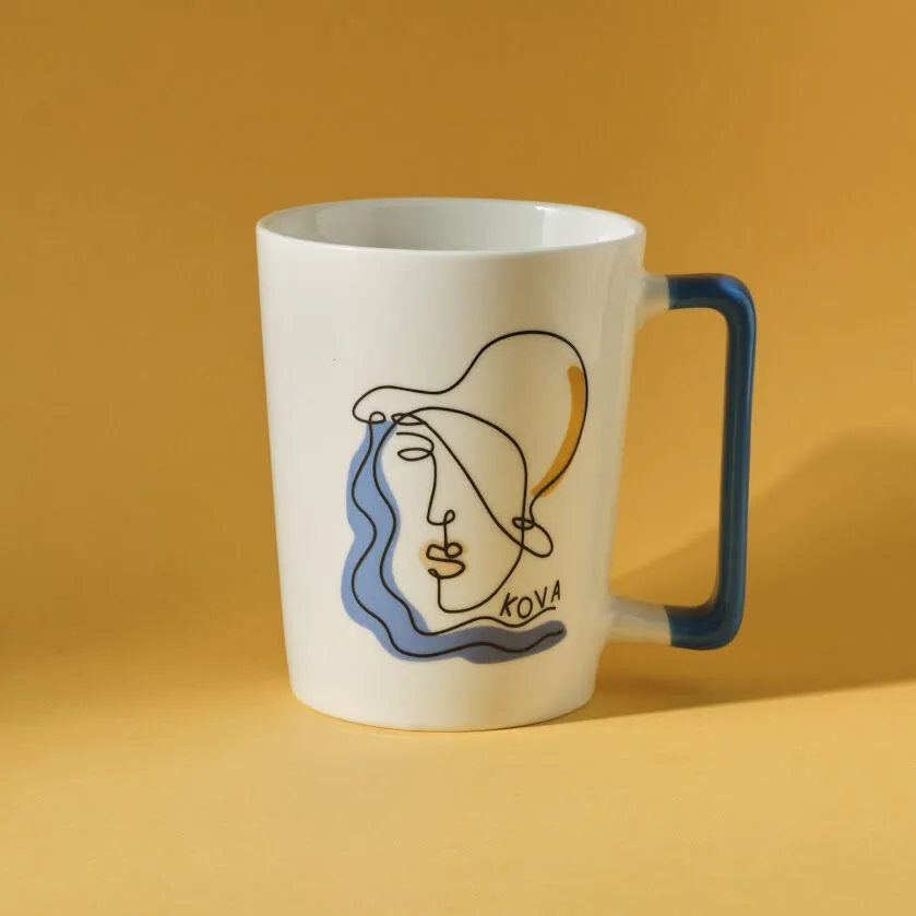 KARACA KOVA BURÇ KUPA 340 ML, BEYAZ