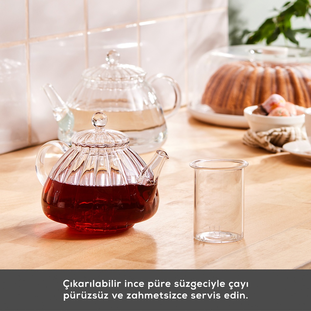 KARACA LORİ CAM ÇAYDANLIK, RENKSİZ