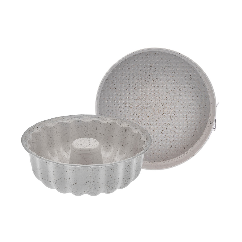 KARACA LOTUS CREAM 2-PIECE CAKE MOLD SET