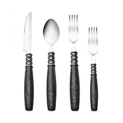 KARACA LUCAS 24 PRÇ AKRİLİK ÇKB S, SİYAH