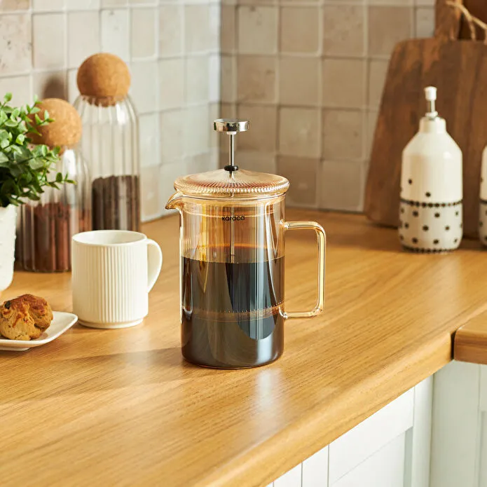 KARACA LUVE FRENCH PRESS, 800 ML, AMBER