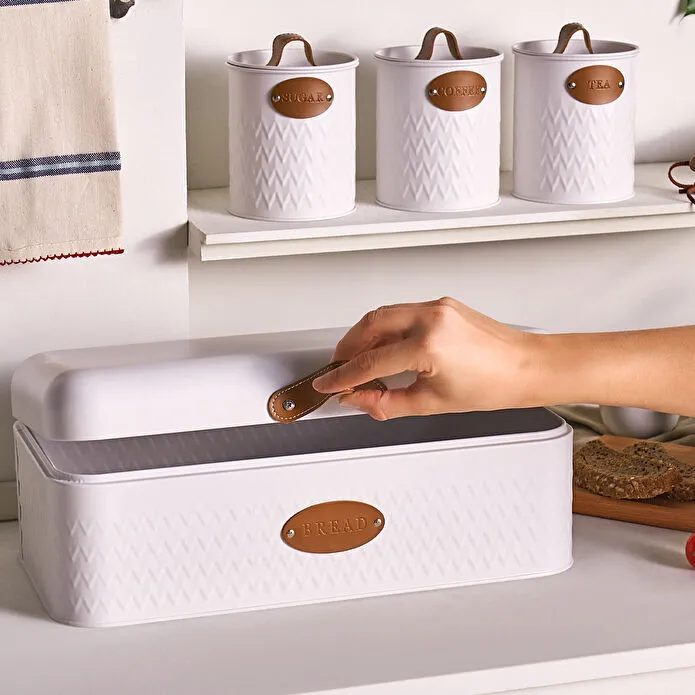 KARACA LİNA EKMEK KUTUSU SAKLAMA, BEYAZ