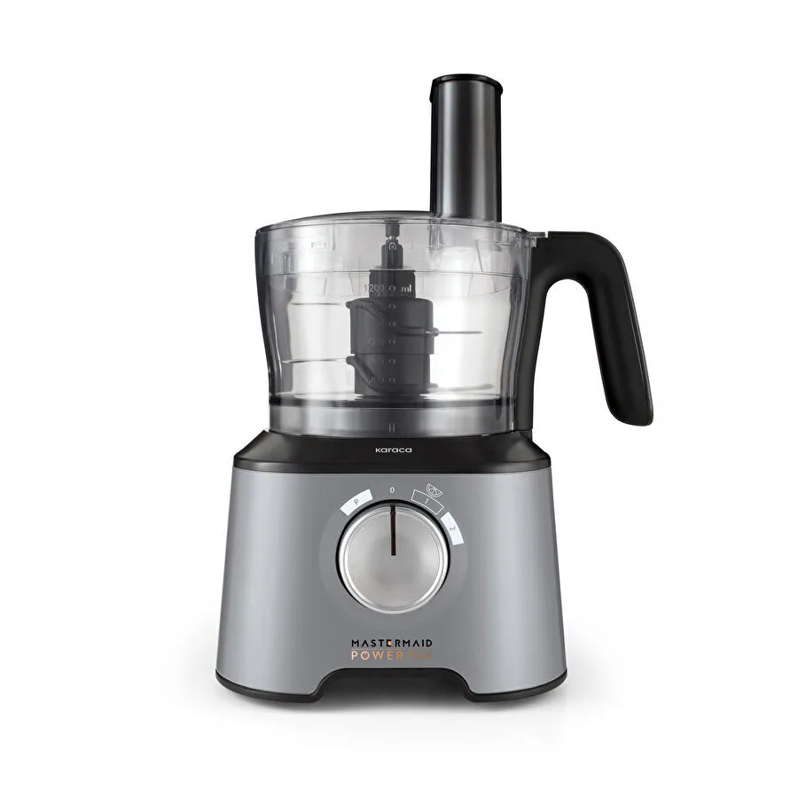 Karaca Mastermaid Power Max 11 في 1 روبوت مطبخ رمادي بارد