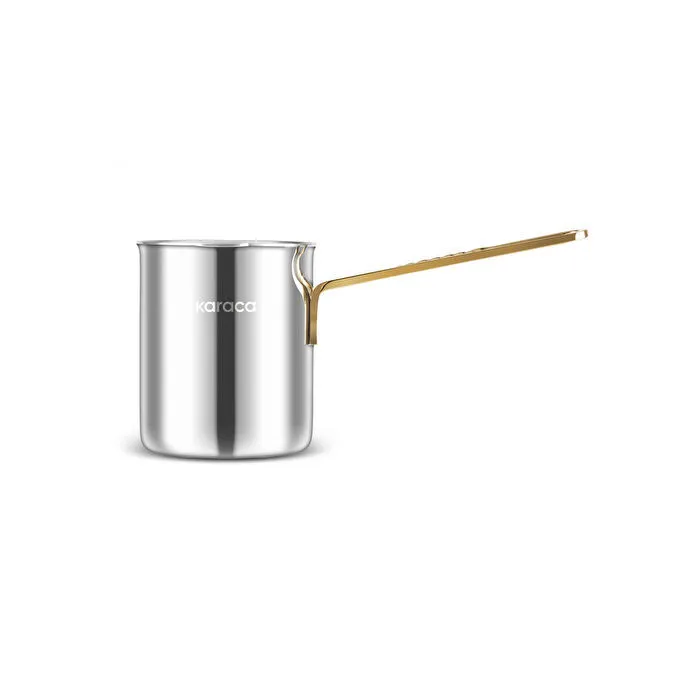 KARACA MAÇKA ÇELİK CEZVE GOLD, 0,5 LT