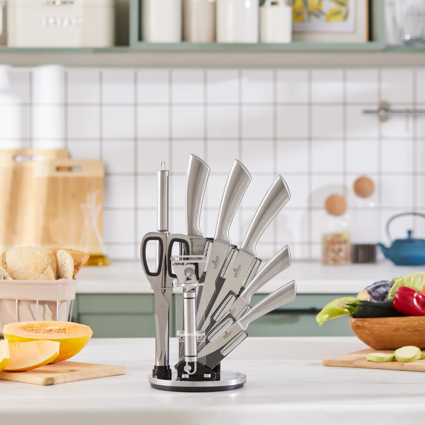 KARACA MEISTER PALM 9 PIECE KNIFE SET