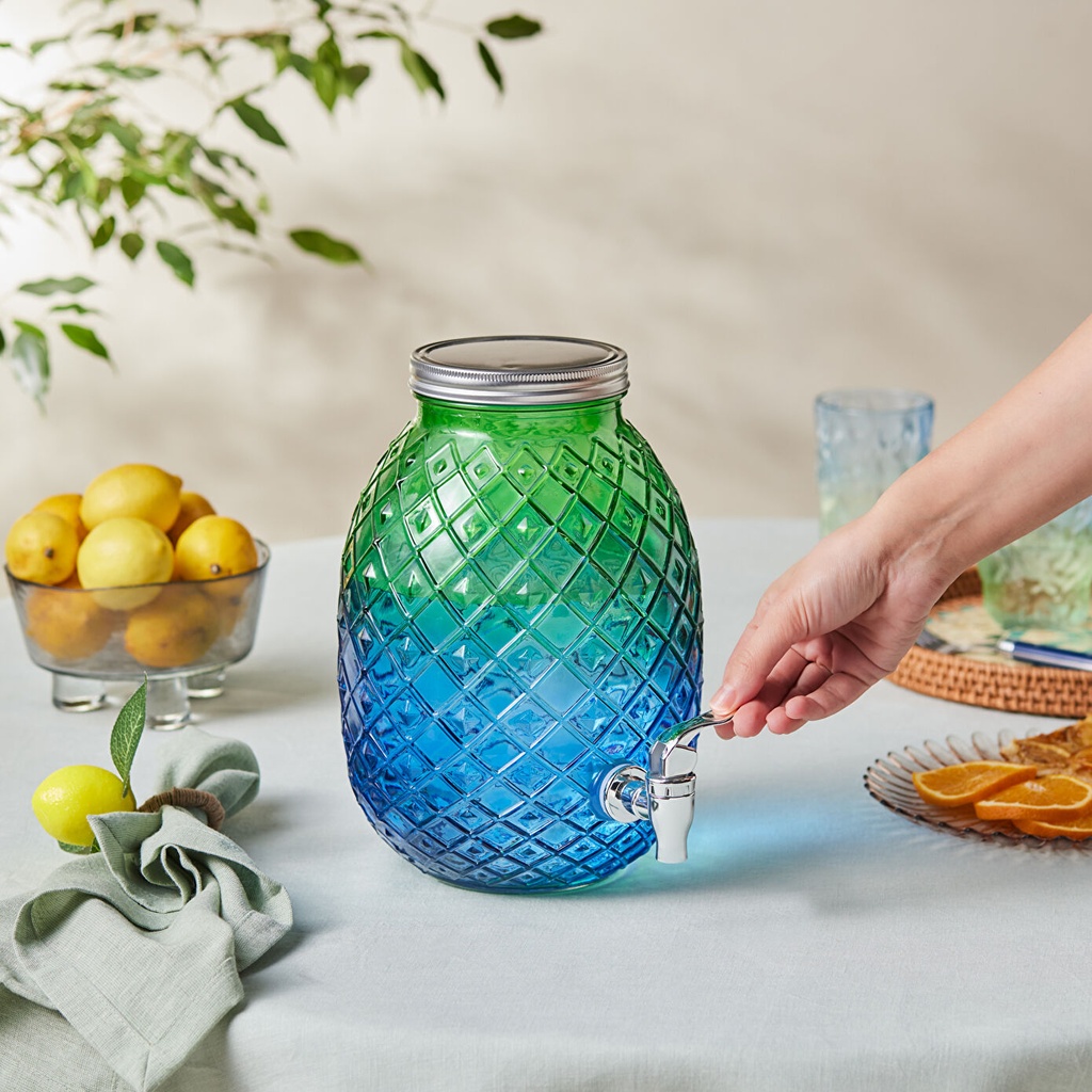 KARACA MELONTO MUSLUKLU CAM SEBİL, MAVİ