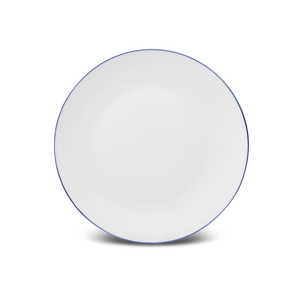 KARACA MILANO OPAL BLUE RIM CAKE PLATE 22CM