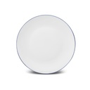 KARACA MILANO OPAL BLUE RIM CAKE PLATE 22CM