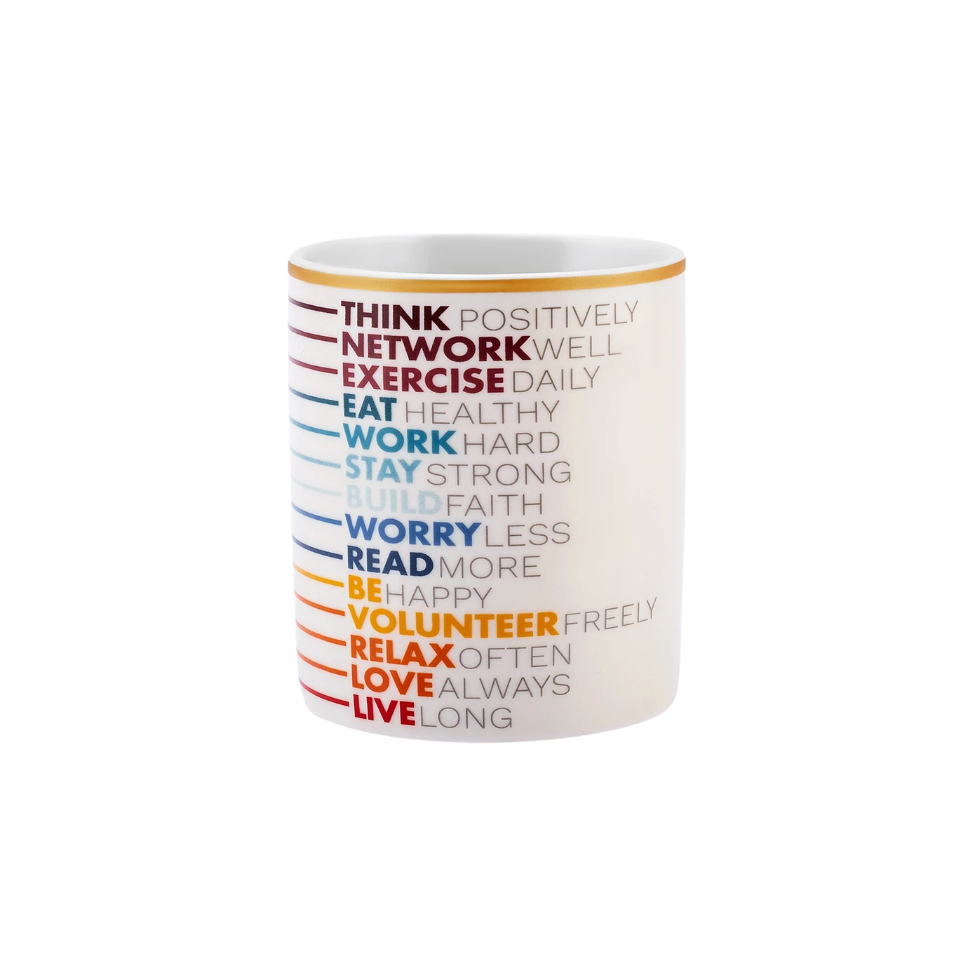 KARACA MOTTO LINES 360 ML MUG