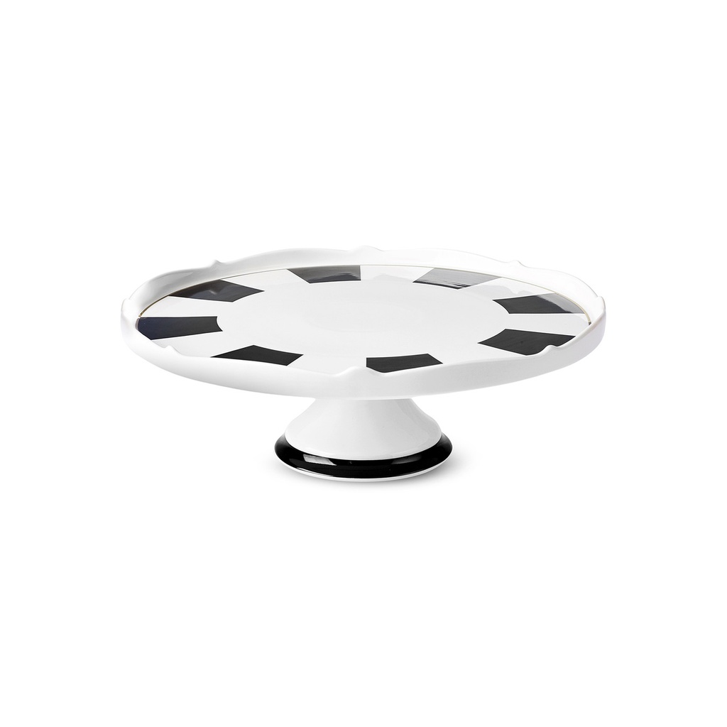 KARACA NEW ROMANTIC BLACK FOOT CAKE STAND 30CM