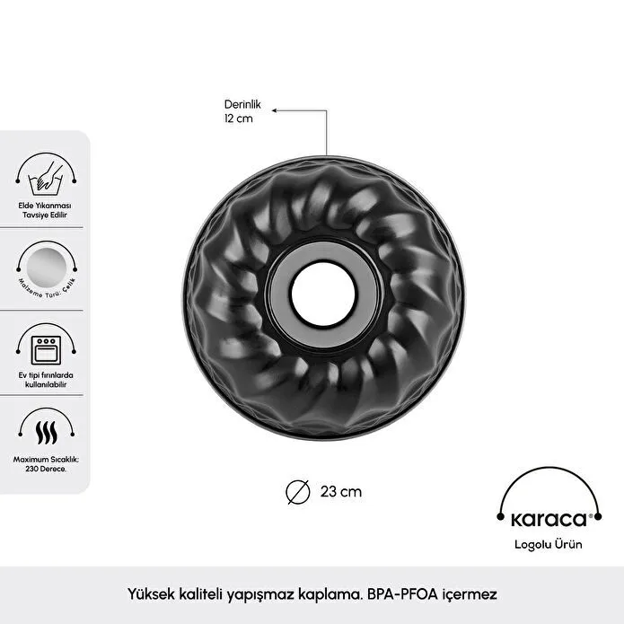 KARACA NİMBUS DİLİMLİ KEK KALIBI, SILVER