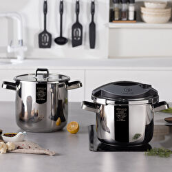 KARACA ORBİT 6+8 L DÜDÜKLÜ TENCER, SİYAH