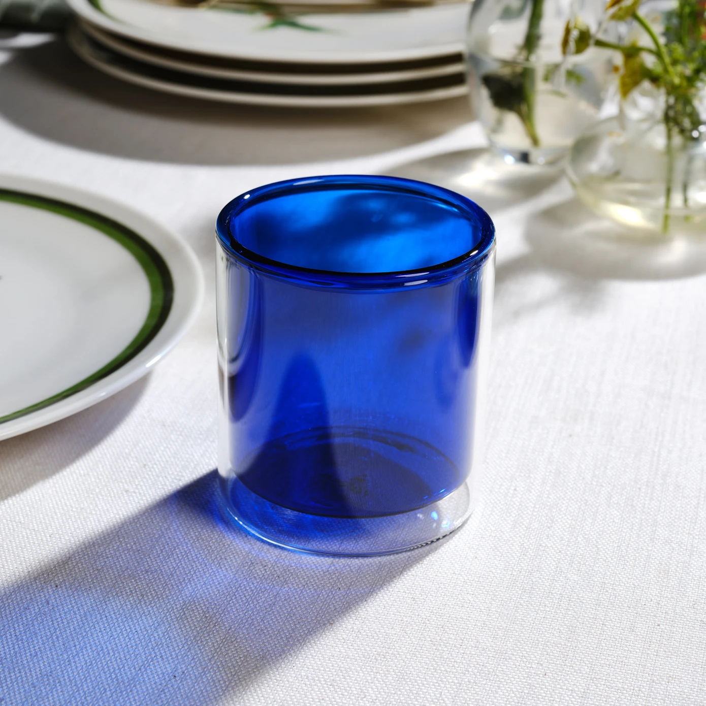 KARACA PIA BLUE WATER GLASS