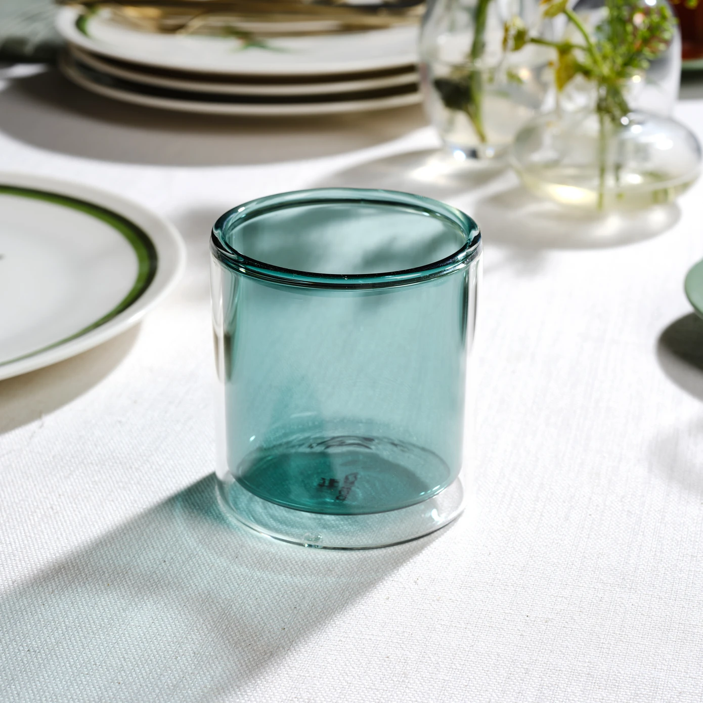 KARACA PIA GREEN WATER GLASS